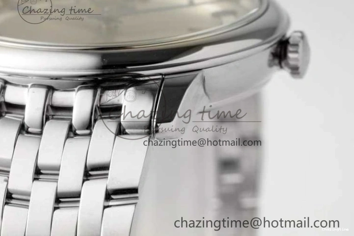 0325 HighPerformance De Ville SS DIWF 1:1 Best Edition Gray White Dial Blue Markers on SS Bracelet MIYOTA 7852